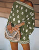 Bohemian Off-Shoulder Bedruckter Jumpsuit Set